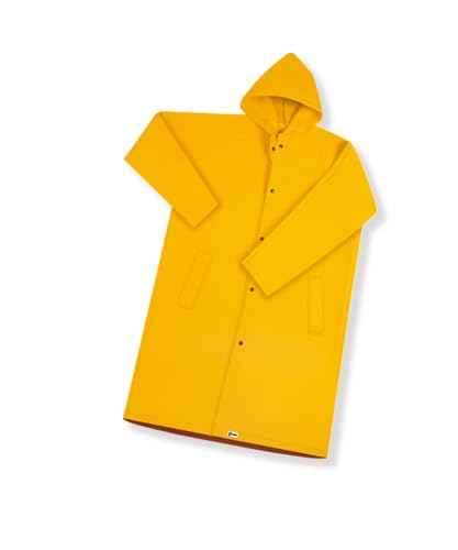 Impermeable Tipo Gabardina Unitalla Para Lluvia, Amarillo, Marca CABEL
