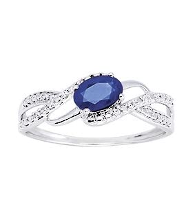 Bague saphir et diamants Rani taille 47 pour en finir avec les bijoux ternes
