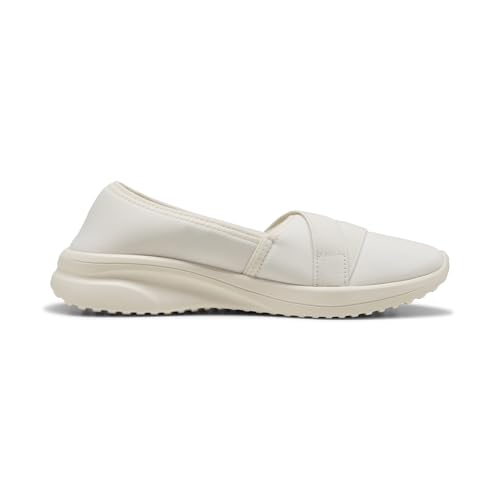 PUMA Puma Women's Adelina 2 Sneaker, Frosted Ivory-Puma White, 10