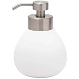 Dispensador jabón Siri, blanco, 15x10