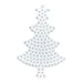 Produktbild Hama Perlen 331 Stiftplatte Weihnachtsbaum in weiß für Midi Bügelperlen mit Durchmesser 5 mm, ca. 11 x 7,5 cm, kreativer Bastelspaß für Groß und Klein