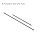 QUARKZMAN 4 Stück Kohlefaserrohre 6mm ID 8mm OD 330mm 500mm Länge Matte Oberfläche Stange 3K Rollgewickelte Kohlefaser Rundrohre für RC Flugzeug Quadcopter Multicopter