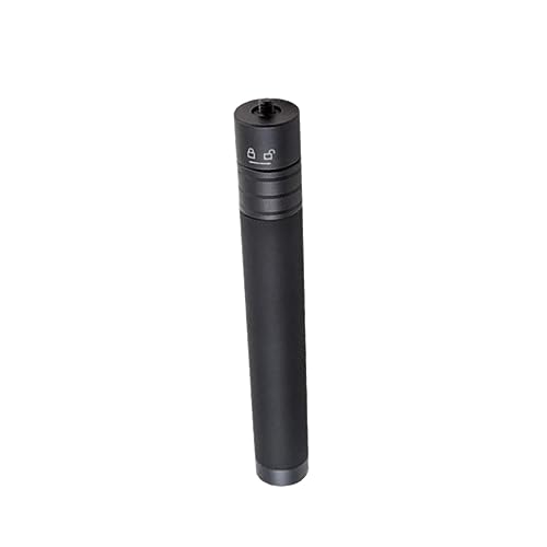 Palo telescópico portátil Operitacx ligero con tornillo de 1/4 negro