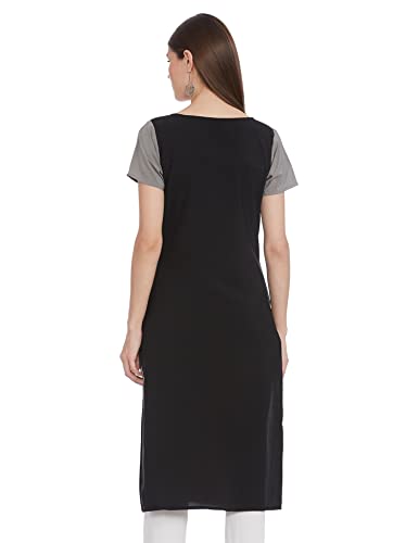 Image of Women's Crepe Straight Kurta (ALC2009V Purple Medium)