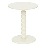 meuble d'appoint blanc DESIGN ORIGINAL ET CONTEMPORAIN : Apportez une touche de caractère à votre salon grâce à son pied sculptural unique et sa finition mate, qui en font une véritable pièce décorative.