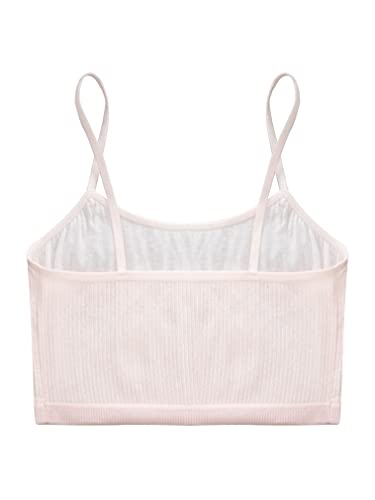 FEESHOW Kids Girls Dance Crop Tops Spaghetti Straps Sports Yoga Bras Vest Seamless Training Vest Underwear4