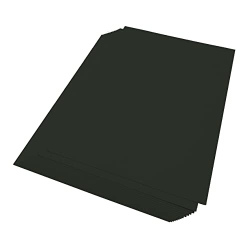 厚紙カラーペーパー『ケンラン(特色) 225Kg(=0.28mm)』 B5(182×257mm) 20枚【印刷・工作・名刺・カード・紙飛行機・ペーパークラフト】 ディープブラック
