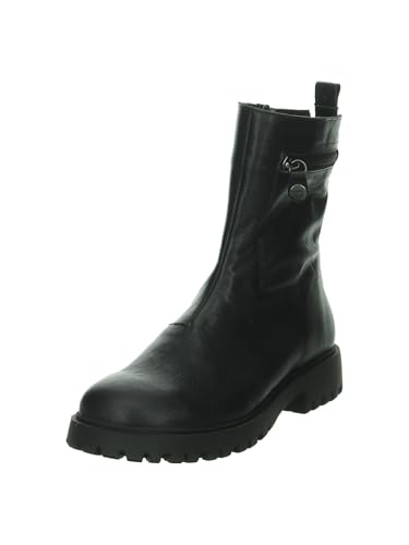 Think! Femme Trento Lederfutter Bottine en cuir noir pour femme avec semelle confort