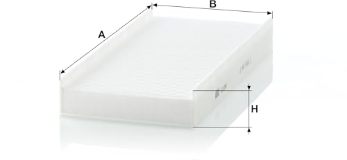 MANN-FILTER Cu 3240 Filtro Aria Cabina - Per Autovetture + Veicoli Commeriali - 2