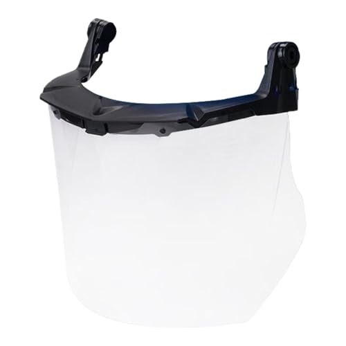 CasaNexa Full Face Cover Guard Rotatable for Industrial Grinding, Clear and Black Face Shield with Mount, 16.93x7.87inch