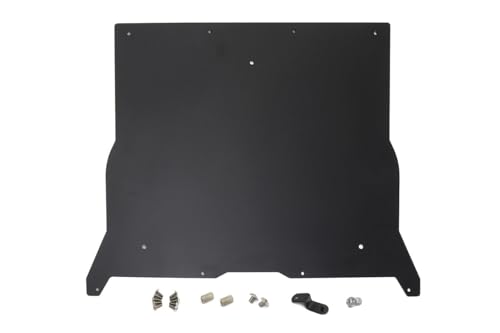 Image of HPS Black Front Aluminum Skid Plate Undertray Protection Shield Compatible for 2017-2023 Tesla Model 3 2020-2023 Model Y, SP-101