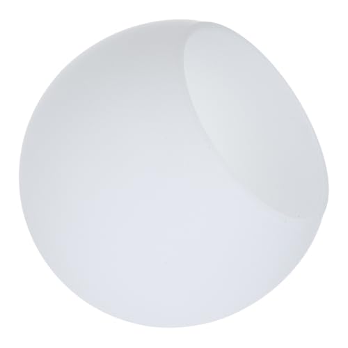 HEALEEP Pantalla de Lámpara de Vidrio Blanco Mate Estructura de Doble Orificio y Boca Plana para Luces Colgantes y Ventiladores de Techo en Salones y Dormitorios