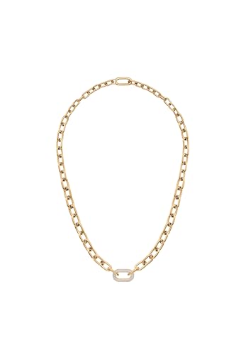Image of Daniel Wellington Crystal Link Silver Chunky Chain Necklace for Women