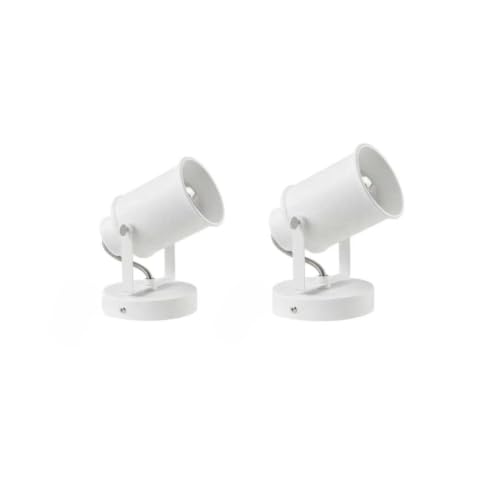 Image of Industrial wall Light, Adjustable Retro White, wall Mounted Spotlight, Hallway headboard wall Light, Kitchen, Bedroom, Office wall Light (2-piece Set)