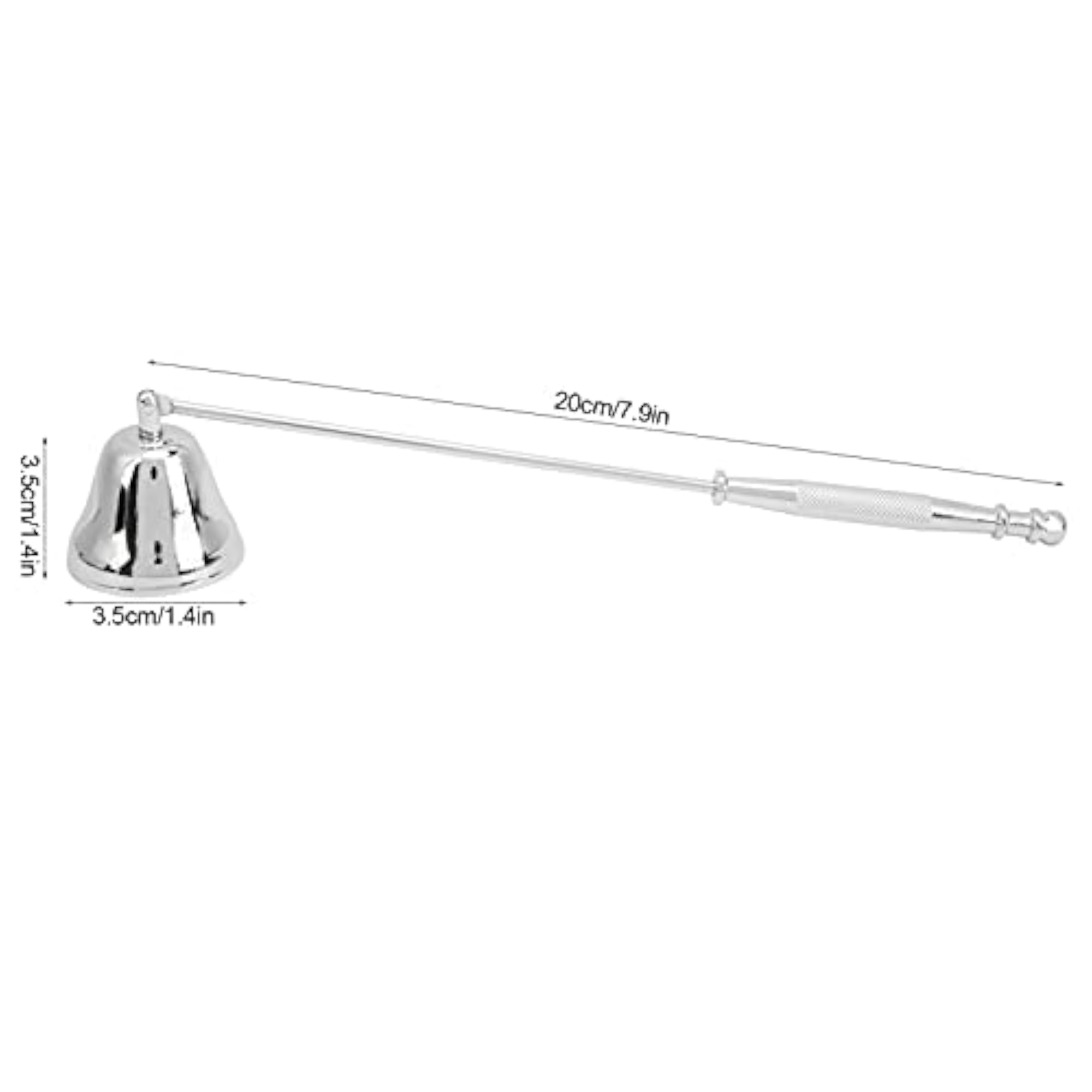 Bell-Shaped Candle Snuffer, Silver