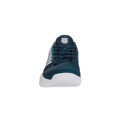 Image of K-Swiss Men's Bigshot Light 4 Carpet Tennis Shoe, Reflecting Pond /Colonial Blue /White, 8.5 M