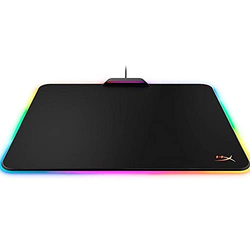 Image of HyperX FURY Ultra - RGB Gaming Mouse Pad, Medium, 360 RGB Lighting, 20 RGB LED Zones, Low Friction Hard Surface, Anti-Slip Rubber Base