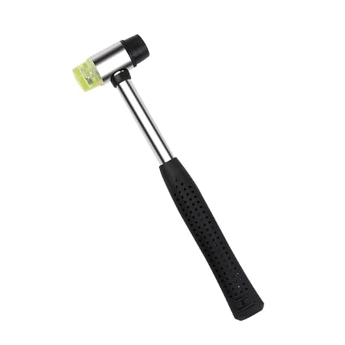 LONZIKP Martillo de Goma Cabeza Doble Mini Camping Antirrebote para Cuero Madera Joyería Plástico Artesanía (ø 20 mm)