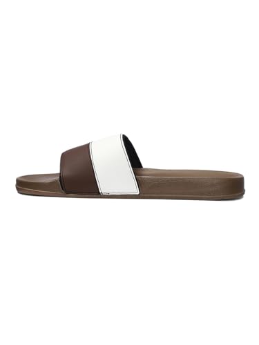 Image of hummel CAMP MEN COLOUR BLOCK SLIDERS Comfortable Cushioned Sole Arch Support Durable Lightweight Flexible Trendy Style Flip flops and Slippers Slides for Men Daily use Chappal