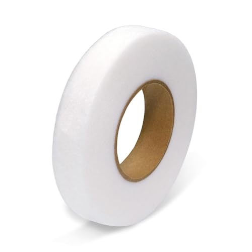 LIBAIDZ 64m Cinta de Dobladillo Planchado,Cinta termoadhesiva para dobladillos,Cinta Adhesiva de Planchar,No Se Necesita Coser,para Tejidos Dobladillos,Ropa,Cortinas,Vaqueros(20mm ancho)