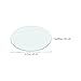 Zerodeko 10pcs Chemistry Watch Glass Flat Laboratory Beaker Cover Glass Beakers Cover for School Lab Industry