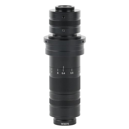 顕微鏡観察 ビデオ顕微鏡カメラ 0.4X-8X 連続ズーム C マウントレンズ 200X 400X 800X 拡大鏡 Barlow(15X-300X A)