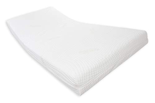 Dibapur® ORTHOMAß Soft: Orthopädische 9 Zonen Kaltschaummatratze nach Maß - (Bis B 90 x bis L 200 cm) Aloe Vera Bezug (EC) ca. 25 Hoch Sondergröße