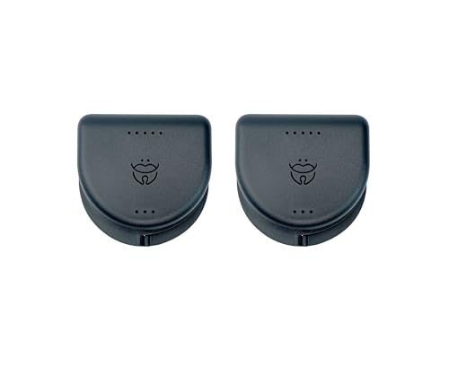 Image of Dentosmile Dental Orthodontic Retainer /Aligner Case /Box /Mouth Guard and Denture Storage in Black Colour (2)