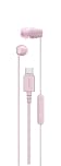 Sony IER‑EX15C USB‑C Wired Earbuds with Mic – Lightweight In‑Ear Headphones for Android, iPhone, Laptop & PC – Tangle‑Free Cable, Clear sound – Perfect for Travel & Everyday Use – Pink