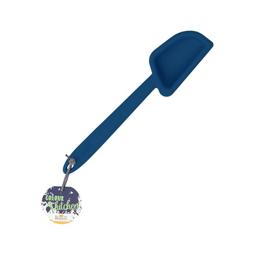 Birkmann, Teiglöffel aus Silikon mit Metallkern, formstabil und flexibel, BPA-frei, hitzebeständig bis 230 °C, spülmaschinengeeignet, blau, 29 x 6,5 cm