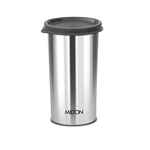 MILTON Stainless Steel Tumbler with Lid, 415 ml, BPA Free Water Tumbler, Leak Proof, Office Tumbler, Rust-free, Easy Grip, Easy to Carry, Travel Bottle, Assorted (Lid Color May Vary)