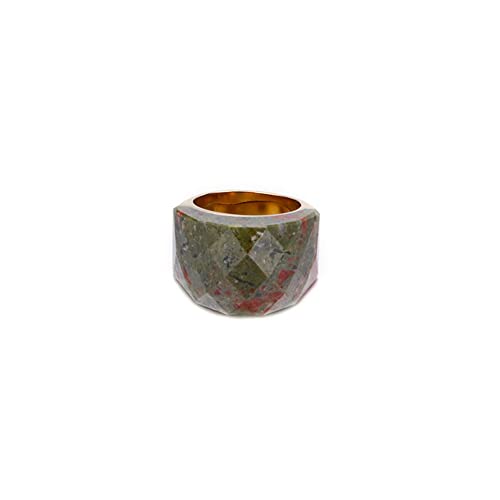 Image of HIJONES Men Women Stainless Steel Cubic Zirconia Royal Crystal Rings Wrap Band Cocktail Style