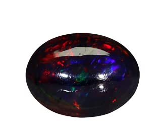7 Carat Australian Black Fire Opal with Lab Certification Stone for Unisex