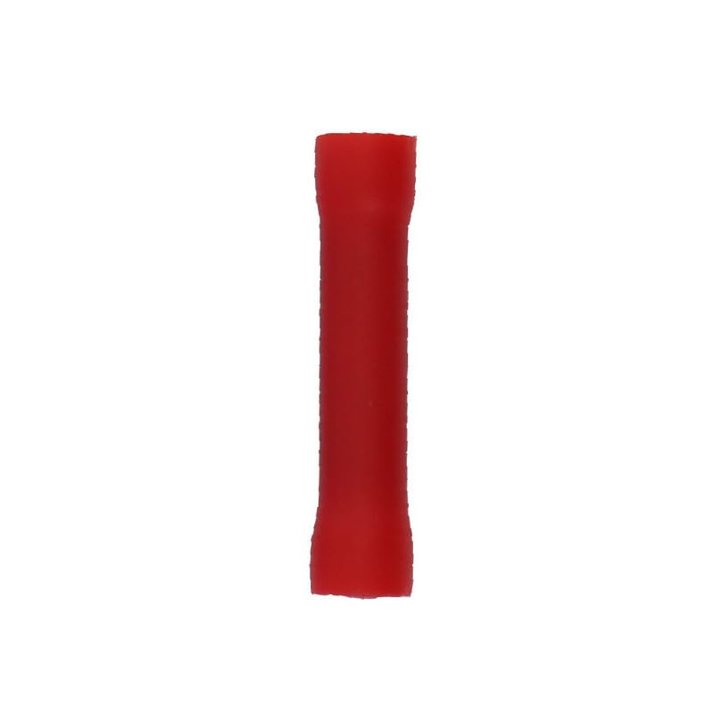 Cosses bout à bout rouges en boîte de 100 pièces pour câblage électrique