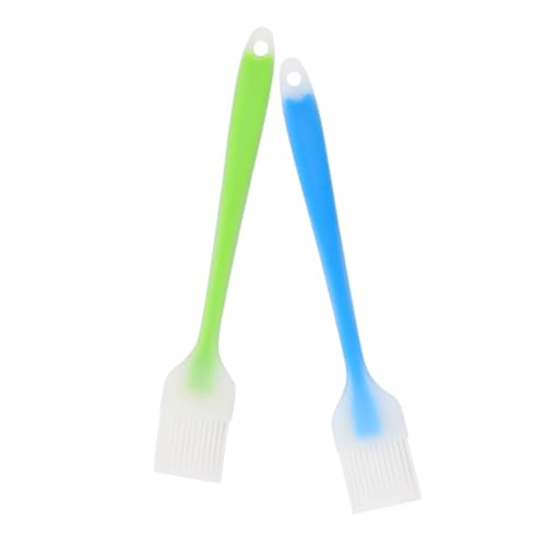 HEMOTON 2pcs Silicone Basting Brush for Bbq Baking Food-grade Oil Brush Soft Bristles for Grilling Pastry and Cooking