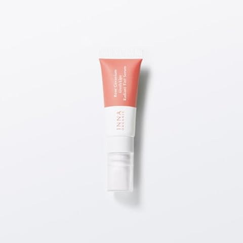 INNA ORGANIC Rose Geranium LivelyLips Radiant Tinted Lip Serum, Tinted color, Vegan lip serum, Plant-based, Cruelty-Free, Clean Beauty, Certified Organic Cover