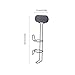 Sturdy Iron Hair Tool Organizers Multifunctional Hair Styling Tool Holder Storage Rack for Organized Bathrooms