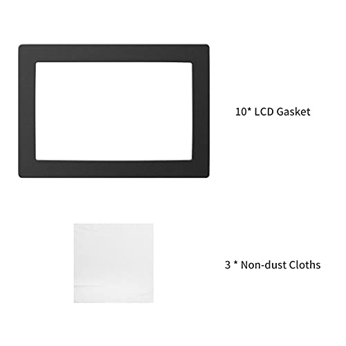 Moniel Gaxeta de LCD preta 9,5 x 6,7 pol. Proteção contra derramamento de resina com panos anti-poei