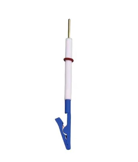 Metalowy klips do uchwytu elektrody, zaciskowy zacisk eksperymentów elektrochemicznych - szerokość szczeliny 10 mm, średnica pręta 6/8x80(10mm)