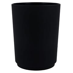 PARSA BEAUTY Bicchiere da Denti Flair Nero – Porta spazzolini Bagno Versatile e infrangibile – Igienico e Durevole, Facile da Pulire – Porta spazzolino con capacità di 250 ml – 7 x 7,3 x 9,6 cm