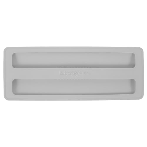 Cabilock Silicone Toaster Cover, Long Slot Dust-Proof Protective Lid for Bread Maker, Grey, 2-Piece Design, Fits Most Brands, Easy to Clean, 10.78 X 4.09 X 0.51 Inch