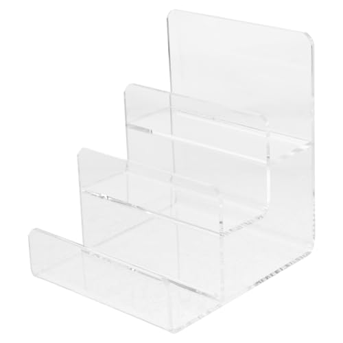 PAMINGONO Estante Acrílico para Monederos y Bolsos Plataforma de Bloques y Espacio Entre Niveles, para Exhibición en Puntos de Venta y Uso en Tiendas