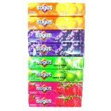 Sugus Fruity Tasty Sweet Chewy Candy Mix Flavored Orange, Raspberry, Green Apple and Blackcurrant [Pack of 8 Bars ]