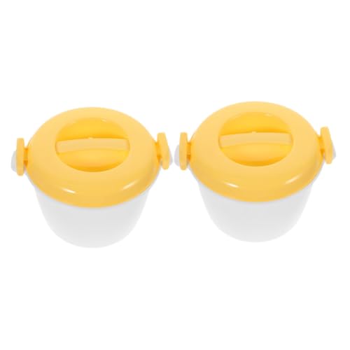 MUELODSIC 2個 電子レンジ対応ポータブル炊飯器 食品グレード耐熱プラスチック製 保温性能良好 スープ お粥も調理可能 携帯便利で調理自在