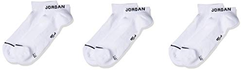 JORDAN JUMPMAN NO-SHOW 3PPK SOCKS WHITE WHITE WHITE BLACK SIZE S