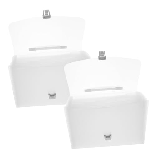 Organiseur de documents extensible VILLCASE classeur accordéon transparent A4