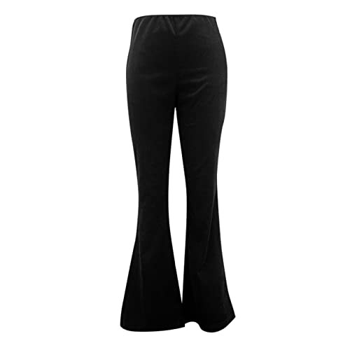 Women Corduroy Flare Pants Casual Slim Fit Elastic Waist Bell Bottoms Classic Stretchy Comfy Soft Pants Trousers3