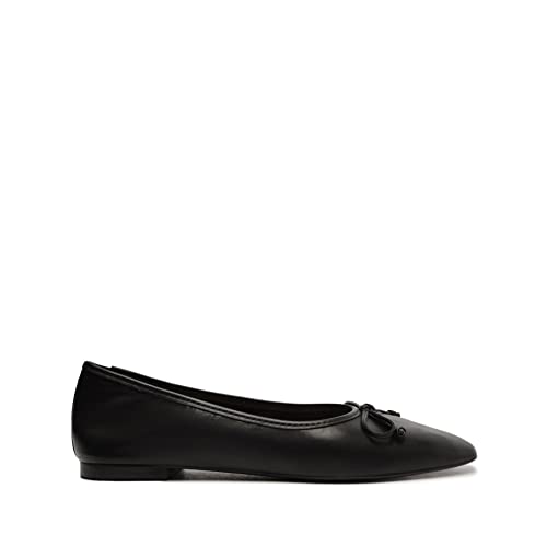 Image of SCHUTZ Women's Ballerina Arissa Bow Leather Flat
