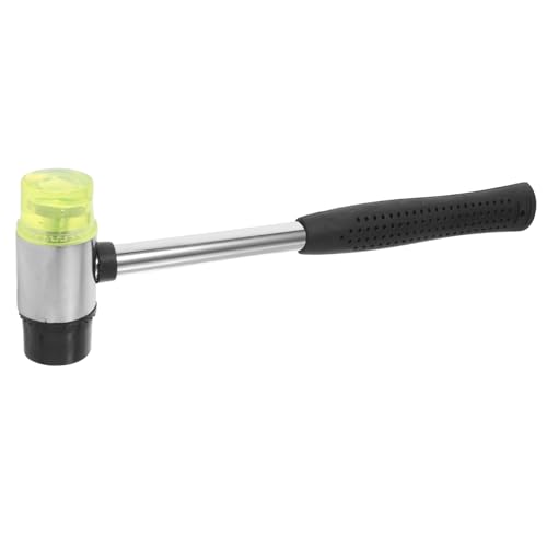 DECHOUS Double Sided Rubber Mallet with Non Slip Handle for Tile and Flooring Installation Lightweight Hammer for Crafts Jewelry Making and Woodworking Projects