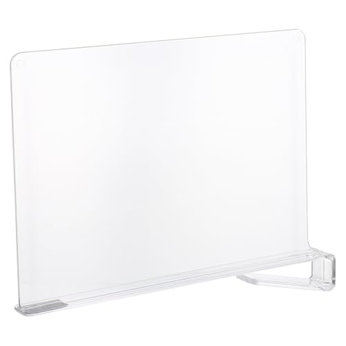 VANZACK Divisorio per Mensole Armadio in Acrilico Trasparente Organizer Armadio Multiuso per Vestiti Asciugamani e Biancheria Separatore Ripiani con Angoli Lisci per Ottimizzare Spazi di